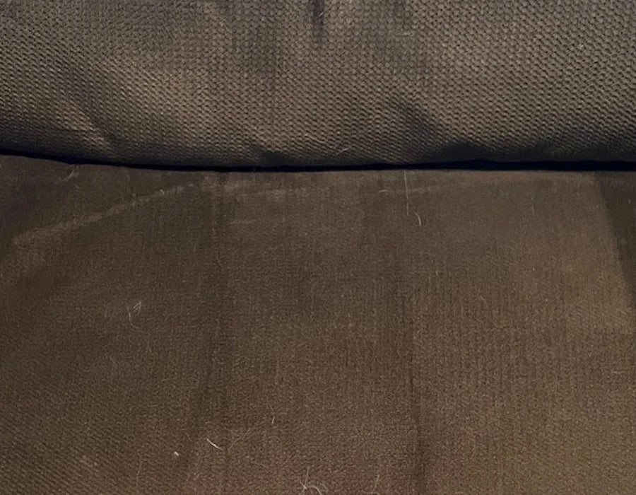 Coussin après retrait des poils